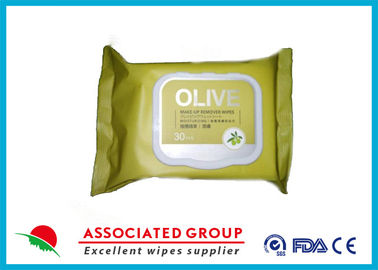 Olive Makeup Removal Wet Facial Cleansing Wipes Moisturizing Hand bag Size