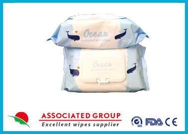 Ultra Thick Fabric Baby Wet Wipes , Water Baby Wipes For Cleaning Baby ' S Body