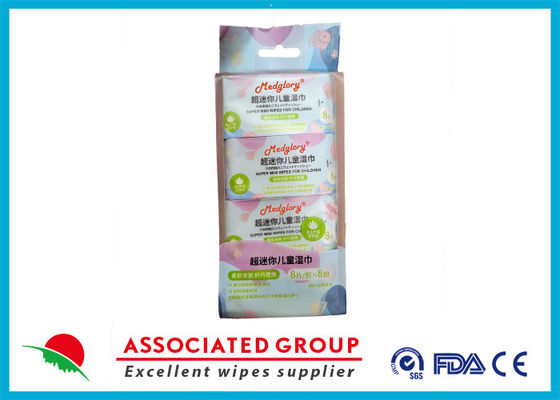 8pcs Super Mini Baby Wipes với chiết xuất từ Aloe Vera