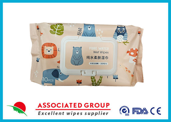 Yuanai nước tinh khiết Baby khăn lau ướt mềm làm sạch Hypoallergenic và không mùi