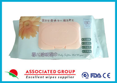 Công thức dịu nhẹ Chăm sóc da cho em bé Khăn ướt Không chứa cồn, Khăn lau em bé bằng vải hữu cơ Mềm mại