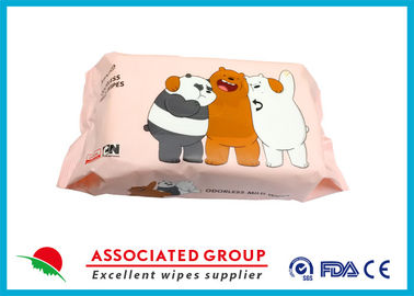 Khăn ướt dịu nhẹ không mùi cho bé 80 cái Flowpack với nhãn dán Không cồn Không mùi hương